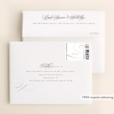 "Foundry" - Wedding Thank You Cards in Rose Quartz by Kristie Kern - FREE Recipient Addressing