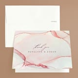"opalescent" - Wedding Thank You Cards in Chalcedony by Erin Deegan - Front