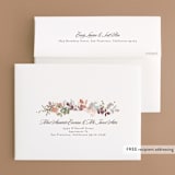 "Wesleyan Hill" - Wedding Thank You Cards in Wildflower by Jennifer Wick - FREE Recipient Addressing
