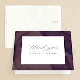 "Petalis" - Wedding Thank You Cards in Velvet by Christie Garcia - Front