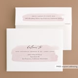 "Painterly" - Wedding Thank You Cards in Blush by Kelly Schmidt - FREE Recipient Addressing