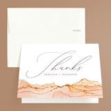 "Sandstone" - Wedding Thank You Cards in Topaz by Erin Deegan - Front