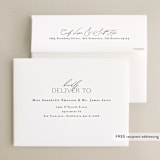 "chloe " - Wedding Thank You Cards in Silk by Kelly Schmidt - FREE Recipient Addressing