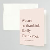 "There Will Be a Party" - Wedding Thank You Cards in Terra Cotta by Amy Payne - Front