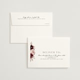"Emyn" - Wedding Thank You Cards in Burgundy by Itsy Belle Studio - FREE Recipient Addressing
