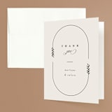"Surround" - Wedding Thank You Cards in Ivory by Brianne Larsen - Front