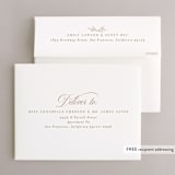"Emblem" - Wedding Thank You Cards in Champagne by Everett Paper Goods - FREE Recipient Addressing