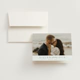 "At Sea" - Wedding Thank You Cards in Sky by Nicoletta Savod - Front