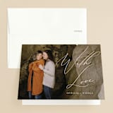 "Us" - Wedding Thank You Cards in Tuxedo by Leah Bisch - Front