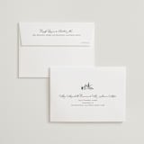 "Initial" - Wedding Thank You Cards in Pearl by Jennifer Postorino - FREE Recipient Addressing