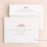 "Painted Leaves" - Wedding Thank You Cards in Coconut by Owl and Toad - FREE Recipient Addressing
