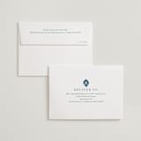 "Kantha Quilt" - Wedding Thank You Cards in Indigo by Nazia Hyder - FREE Recipient Addressing