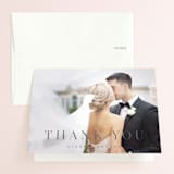 "Anson" - Wedding Thank You Cards in Latte by Kristie Kern - Front