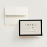 "Cambridge" - Wedding Thank You Cards in Tuxedo by Amy Kross - Front