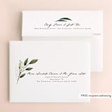 "Forest Finds" - Wedding Thank You Cards in Emerald by Susan Moyal - FREE Recipient Addressing