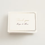 "Handwritten" - Wedding Thank You Cards in Wine by Cass Loh - Front