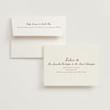 "Handwritten" - Wedding Thank You Cards in Wine by Cass Loh - FREE Recipient Addressing