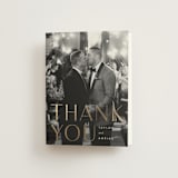 "Amara" - Wedding Thank You Cards in Sand by Robert and Stella - Front