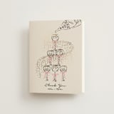 "Sparkling Champagne Tower" - Wedding Thank You Cards in Petal by Jackie Crawford - Front