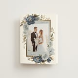"Romantic Frame" - Wedding Thank You Cards in Indigo by Wildfield Paper Co - Front