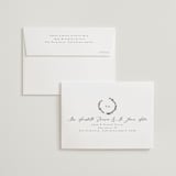 "Panache" - Wedding Thank You Cards in Onyx by Kristie Kern - FREE Recipient Addressing