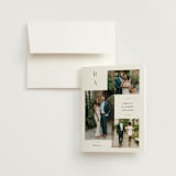 "Multiple" - Wedding Thank You Cards in Cotton by Jessica Williams - Front