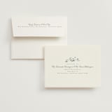 "Flowering Vine" - Wedding Thank You Cards in Bluebell by Everett Paper Goods - FREE Recipient Addressing
