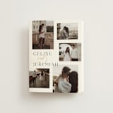 "Left Align" - Wedding Thank You Cards in Silk by Kelly Schmidt - Front