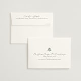 "Portico" - Wedding Thank You Cards in Blue Bell by Everett Paper Goods - FREE Recipient Addressing
