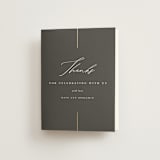 "Formal lines" - Wedding Thank You Cards in Iron by Erica Krystek - Front