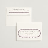 "Zardozi" - Wedding Thank You Cards in Amethyst by Mansi Verma - FREE Recipient Addressing