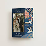 "kimono" - Wedding Thank You Cards in Ocean by Elly - Front