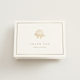 "Hydrangea bloom" - Wedding Thank You Cards in Cotton by Stacey Meacham - Front