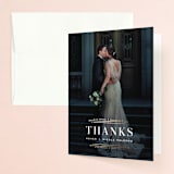 "Modern Deco" - Wedding Thank You Cards in Midnight by Hooray Creative - Front