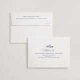 "Pomegranate Floral Frame" - Wedding Thank You Cards in Royal by Nam Bourassa - FREE Recipient Addressing