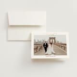 "Brooklyn Bridge" - Wedding Thank You Cards in Chiffon by Cass Loh - Front