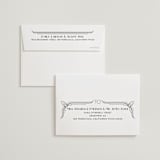 "Geometric Deco" - Wedding Thank You Cards in Midnight by GeekInk Design - FREE Recipient Addressing