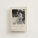"Grace" - Wedding Thank You Cards in Champagne by Nicole Walsh - Front