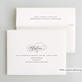"Formal" - Wedding Thank You Cards in Onyx by Jessica Williams - FREE Recipient Addressing