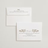 "Baroque" - Wedding Thank You Cards in Cream by Jen Owens - FREE Recipient Addressing