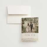 "Moderne" - Wedding Thank You Cards in Alabaster by Pixel and Hank - Front