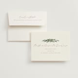 "Winter Garland" - Wedding Thank You Cards in Latte by Leah Bisch - FREE Recipient Addressing