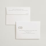 "Deco pattern" - Wedding Thank You Cards in Onyx by Ana de Sousa - FREE Recipient Addressing