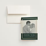 "Regal" - Wedding Thank You Cards in Evergreen by Nicole Walsh - Front
