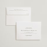 "Simple Art Nouveau" - Wedding Thank You Cards in Cream by Katie Zimpel - FREE Recipient Addressing
