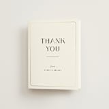 "Loren" - Wedding Thank You Cards in Cotton by Christie Garcia - Front