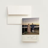 "Gilded Frame" - Wedding Thank You Cards in Pearl by Nicole Walsh - Front