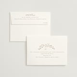 "Leafy Garland" - Wedding Thank You Cards in Sand by Creo Study - FREE Recipient Addressing