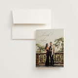"Eternal" - Wedding Thank You Cards in Snow by Kaydi Bishop - Front