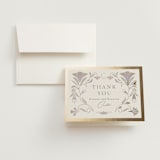 "Deco Nouveau" - Wedding Thank You Cards in Vanilla by Lori Wemple - Front